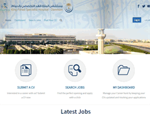 Tablet Screenshot of careers.kfsh.med.sa